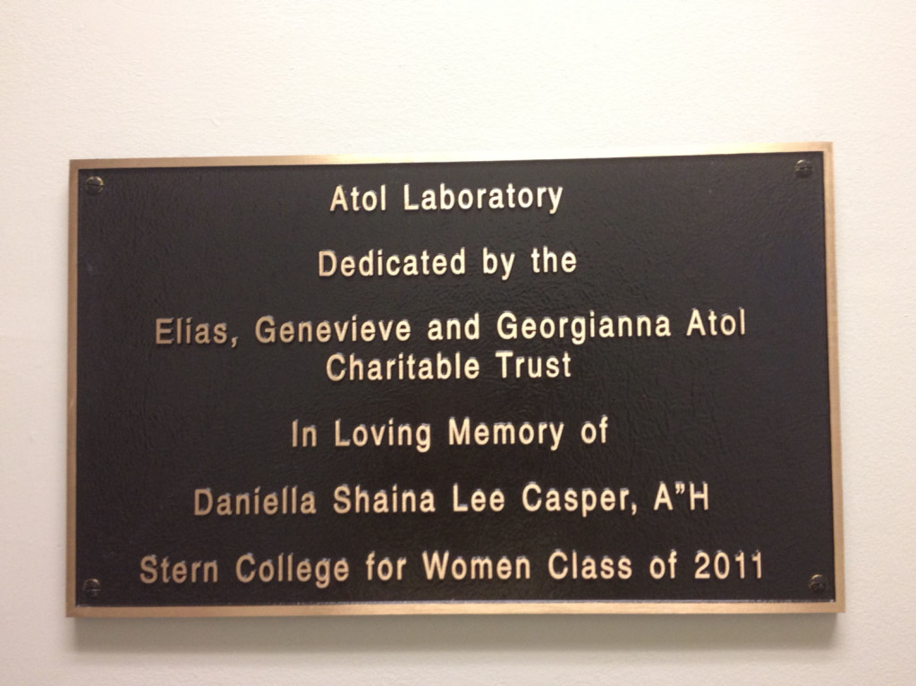 lab plaque